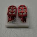 JFG RACING Dirt Bike Foot Pegs Motorcycle Footpegs Foot Pedals Rests CNC For CRF150R 07-23 CRF250R 04-23 CRF450R 02-23 CRF250L 12-21 CRF300L 21-23 CRF250X CRF450X CRF450RL CR125 CR250 Africa Twin Red