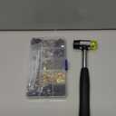 TLKKUE 120 Sets Snap Fasteners Kit, 10mm Snap Buttons with Rubber Hammer, 6 Color Metal Snap Buttons Press Studs with 4 Setting Tools, Snaps for Fabric, Clothes, Jackets, Jeans Wears, Bags, Leather