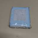 Belsden Blue Crib Skirt with Durable Woven Platform, Both Long Sides Pleated, Split Corners Dust Ruffle for Easy Placement Inside of Standard Crib Bed, 14 Inches (36cm) Length Drop, Blue