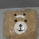 CherryNow Cotton Rope Baby Basket for Nursery, Bear Gift Baskets for Kids, Empty Baby Shower Basket with Handles, Small Cute Animal Baskets, Brown