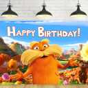 Backdrop Party Supplies Dr Seuss Birthday Theme Photo Background Banner for Birthday Party Caketable Decoration 5x3ft