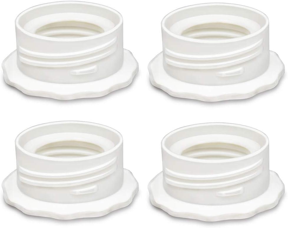 PumpMomus Pump Bottle Adapter, Baby Bottle Thread Changer Converter for Spectra S1 S2 Wide Mouth Flanges to Use Standard Sized Bottles. Compatible with Medela, Ameda Narrow Neck Bottles