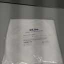 LiBa Fabric Bathroom Shower Curtain, 72" W x 72" H White Heavy Duty Waterproof Shower Curtain Liner