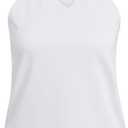 Adidas Womens Club Tennis Climacool V-Neck Tank Top (White, L)