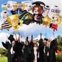30Pcs 2026 Graduation Balloons, Graduation Party Decorations 2026, Class of 2026 Congrats Grad Foil Mylar Balloons for College High School Party Supplies
