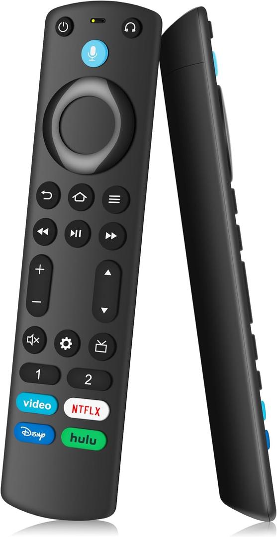 Voice Remote Control for All Fire Series - Replacement Remote for Fire Smart TV(3rd Gen) Omni QLED Cube Insignia Pioneer HD TV Stick (2nd/3rd Gen 4K Lite 4K Max)