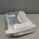 Nanspring Beige White Linen Curtains 96 Inches Long for Living Room Semi Sheer Linen Blend Curtains Back Tab Rod Pocket Light Filtering Farmhouse Coastal Decor Curtain for Bedroom 60x96, 2 Panels