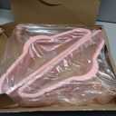 HOUSE DAY Velvet Hangers 30 Pack, Premium Non-Slip Felt Hangers, Sturdy Pink Clothes Hanger Heavy Duty, Space Saving Durable Suit Coat Hanger, 360 Rotating Rose Gold Hook