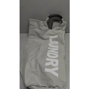 DOKEHOM 125L X-Large Collapsible Washing Laundry Basket Bag (7 Colors) for Bedroom, Fabric (Grey, XL)