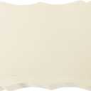 50 Pack Blank Kraft Cards Cardstock Thick Paper Brown Greeting Cards for DIY Gift Card Menus, Baby Shower and Wedding Invitations (Cream, 5x7IN)