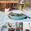 55w Bird Bath Heater with Fountain for Outdoors in Winter Submersible Bird Bath Deicer Pond Deicer with Thermostatically Control Tape Cord Cover for Chicken Livestock Garden Anti Freezing