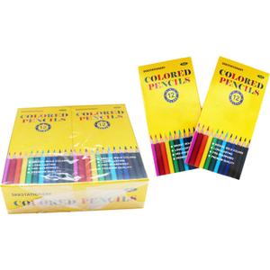 SKKSTATIONERY 144Pcs Colored Pencils, Pre-sharpened, coloring pencils for adults kids Bulk Back to School Supplies For Teachers 12 Colors, 12pcs/box, Total: 144Pcs.