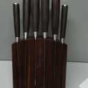 SYOKAMI 2026 Upgrade Knife Set 7 Piece Japanese Style Kitchen Knife Set With Foldable Magnetic Acacia Wood Block Sharp High Carbon Stainless Steel Chef Knives Set with Anti-slip Handle, Gift for Mom