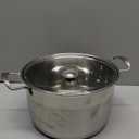 Ohtomber 5 Quart Dutch Pot - Stainless Steel Stock Cooking Induction Pot with Lid for Pasta, Soup, Spaghetti, Nonstick Thick Base Stockpot, Kitchen Cookware for Stew, Simmer, Boiling