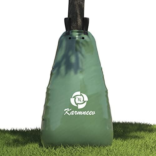 Karmneev Tree Watering Bag - 1 Pack - 20 Gallon Slow Release Tree Watering System with Heavy Duty, Rip-Resistant PVC Fabric - Self Watering Tree Bags for Deep Root Growth and Time-Saving Gardening