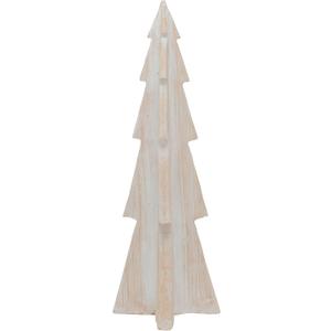Creative Co-Op Magnesia Tree Decor with Wood Finish, White