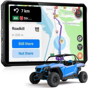 MUNBYN Rugged Tablet Android 14 ILT03, 8.68" GPS Tablet for UTV, 33W Fast Charging, IP68 Waterproof, 8000mAh Lasts 11 Hours, 32MP+48MP Dual Camera, 8GB+128GB, 4G LTE for Offroad, Drone, 2Y Protection