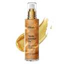 Shimmer Body Glow Oil for Women, Gold Natural Liquid Illuminates Skin with Finishing Touch, Long Lasting Moisturizing Highlighter Makeup for Face & Body, Mothers Day Gift for Mom (2# Gold)