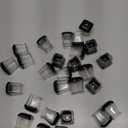 28 Pcs Chair Leg Sliders for Carpet, Square Chair Glides, Silicone Furniture Leg Protectors Caps, Carpet Protectors Table Feet Covers Cups, Teflon Furniture Pads Sliders (Fit:13/16" ~ 1")