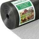Jotesnew 1/4 inch Hardware Cloth, 48in x 100ft 23Gauge Hot Dipped Wire Mesh Roll, Black Coated Welded Wire Fence for Chicken Wire Mesh, Rabbit Cages, Poultry Netting, Garden