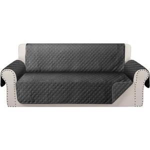 Waterproof Sofa Cover Non-Slip Couch Cover for 3 Cushion Cover Furniture Protector for Dogs Pets Washable Couch Cover Protector Sofa Slipcovers(Oversized Sofa, Black)