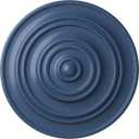 Ekena Millwork CM13CLAMF 13-1/4" x 1/2" Classic Ceiling Medallion, Americana (Hand-Painted Americana)