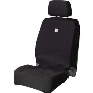 Carhartt 700D Nylon Duck Canvas Fitted Bucket Seat Cover, Durable Seat Protection with Rain Defender, Black