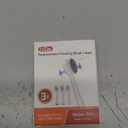 Replacement Brush Heads for Waterpik Sonic Fusion 2.0 - Flossing Toothbrush Head for Water pik with Color-Coded Rings & Hygienic Caps - 3 Pack White Soft Bristles - Compact Size