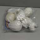 JIABNUKKN Pumpkin Decorations Halloween Crafts for Kids 11Pcs Paint Your Own White Plastic Artificial Pumpkin Decorating Kit with Stickers Gift Toys for Kids DIY Halloween Thanksgiving Fall Decor