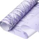 Thenshop 30 Sheets Floral Scented Drawer Liners 14 x 19.5 Inch Dresser Drawer Liner Shelf Non Adhesive Paper Sheets for Kitchen Cabinet Home Shelf Closet (Lavender)