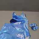 JESKIDS Gymnastics Leotards for Girls Dance Unitards Biketards Matching Shorts Activewear Suits for Girls (Milky Way, 6-7 Years)