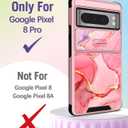 Buleens for Google Pixel 8 Pro Case 6.7 Inch - with Ring Stand & Camera Cover Aesthetic Cute Designed Women Girls Pretty Girly Fashion Unique Teens for Pixel 8 Pro Phone Case Compatible with Magsafe