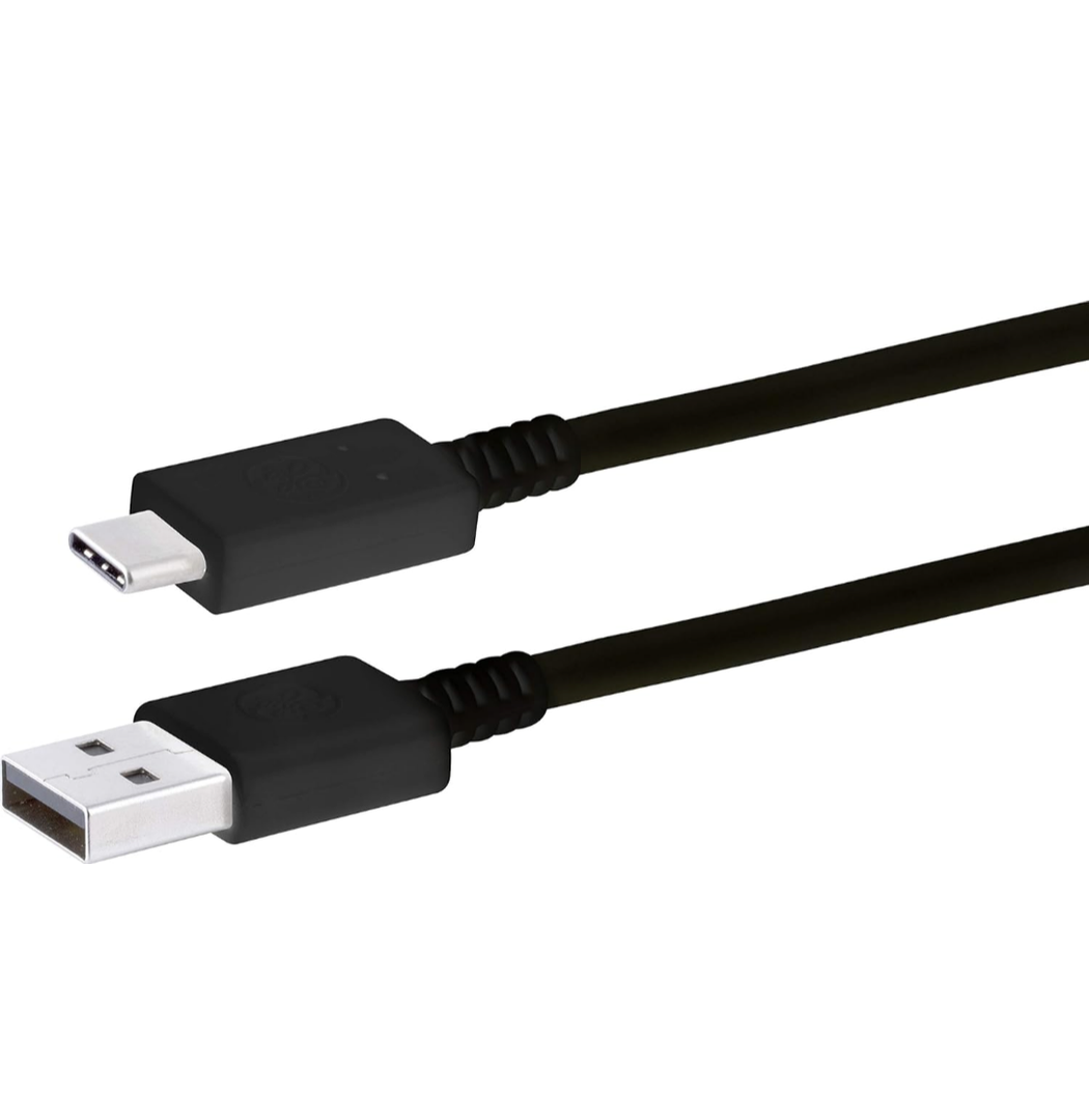 GE USB A to USB C Cable, 15W 6.5 Ft Type C Charging Cable for iPhone 16 Series, 15 Series, iPad Pro USB C Charger Cord, Type C Charging Power Cord, Phone Charger USB C Charging Cable USB A to C, 33780
