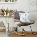 2 x Blue Coastal Cowgirl Pillow Covers 18x18, Coastal Cowgirl Granddaughter Room Decor, Western Home Decor, Preppy Beach Western Decorative Pillow Covers for Girls Dorm Bedroom (Colour 01)