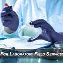 ASAP Thick High Risk Latex Powder Free Industrial Multi-Purpose Gloves, 12 inch Extended Cuff, Disposable, 14 mil, Dark Blue (XX-Large - Case of 500)