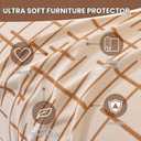 CYCMACO Sectional Couch Covers for Dogs 2 Pieces, Pet Couch Covers for Sectional Sofa, Washable L Shaped Couch Cover, Couch Blanket Furniture Protector (X-Large: 78" x 110" + 78" x 118", Brown)