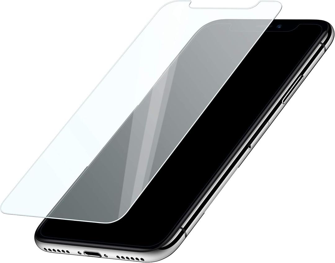 Smartish Screen Protector for iPhone 11 Pro Max & XS Max - Tuff Sheet - Scratch Resistant Tempered Glass with Alignment Tool - Clear 2-Pack
