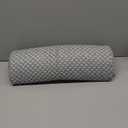 5 STARS UNITED Knee Pillow for Back Sleeping  Memory Foam Cushion for Sciatica Pain Relief  Under Leg Support for Sleeping on Back  Large Half Moon Bolster for Bed, Gray (Grey)