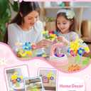 Pussan Arts and Crafts Kits for Kids Age 3-12, Birthday Gifts for 3 4 5 6 7 8 9+ Year Old Girls, DIY Fabric Flower Bouquet Kit Toys for Kids Activities Holidays Parties