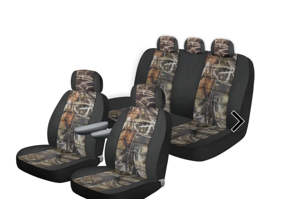 Custom Accessories 3 Pc Truck And SUV Seat Cover Kit - Camouflage