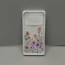 iPhone 17 Pro Max Case with Screen Protector [Full Camera Protection] Flower Pattern Design,Clear Soft Shockproof Floral Phone Cover for Women Girls 2025 6.9"