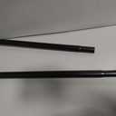 Tension Curtain Rod Heavy Duty Curtain Rods No Drilling Adjustable Rod for Window Patio, Holds 56 lbs, Rust Resistant, 1.26" Diameter (Black, 41" to 86")