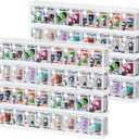 WINKINE Acrylic Display Bitty Protector Case Compatible with Funko Bitty Pop, Clear 32 Slots Figure Display Shelf for Countertop & Wall-mount, Mini Collection Case, Figure Holder Stand, 2 Pack(Clear)