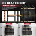 Shipping Container Shelf Brackets, 4 Pack of 3 Tier Shipping Container Shelving, 60" x 24", Heavy Duty Shipping Container Shelves with Powder Coated, High Load Capacity for Storage Optimization