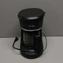 Mr. Coffee 5-Cup Programmable Coffee Maker Black: Drip Coffee Machine, Electric, Dishwasher-Safe, Paper Filter, 25 oz Capacity
