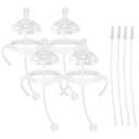 Straw Cup Soft Spout Conversion Kit for Philips Avent Natural Baby Bottle, Bottle Handles and Weighted Straw 4 Pack