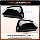 2 x ACLONG Glossy Black Mirror Covers Fit for Toyota Camry 2018-2025 – Driver & Passenger Side Rearview Cap Replacement (1 Pair)