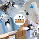 5Pcs Sprayer Tips, Airless Paint Sprayer Tips, Paired with Wooden Base and Black Portable Bag for Easy Storage(109,213,315,413,621)