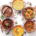 Larder & Vine 5.5 qt Pumpkin Enameled Cast Iron Dutch Oven Pot, Harvest