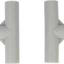 2pcs T-Shaped Joints, 0.75 Inch Inner Diameter Playpen Replacement Connectors Gray